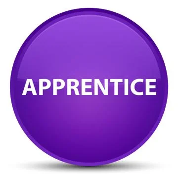 Apprentice special purple round button イラスト素材