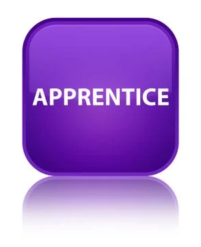 Apprentice special purple square button イラスト素材