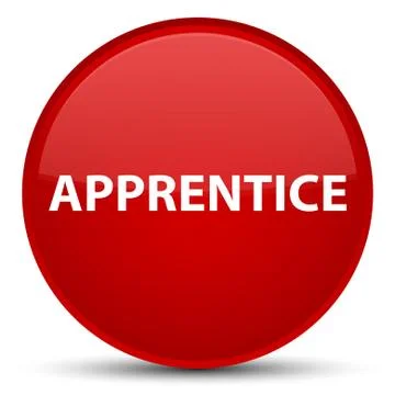 Apprentice special red round button イラスト素材