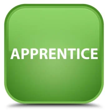 Apprentice special soft green square button イラスト素材