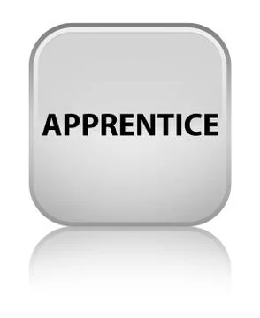 Apprentice special white square button イラスト素材