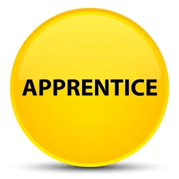 Apprentice special yellow round button イラスト素材