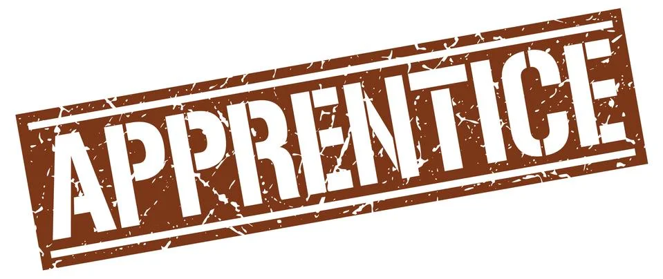 Apprentice square grunge stamp イラスト素材