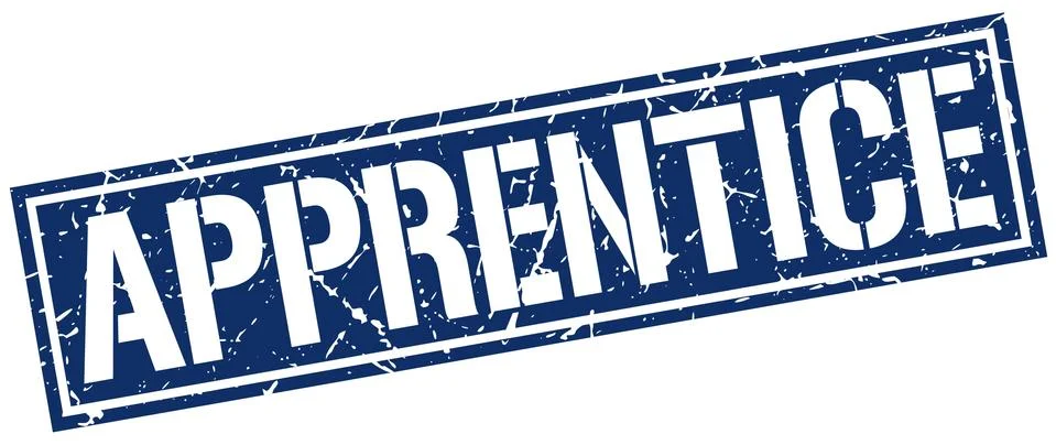 Apprentice square grunge stamp イラスト素材