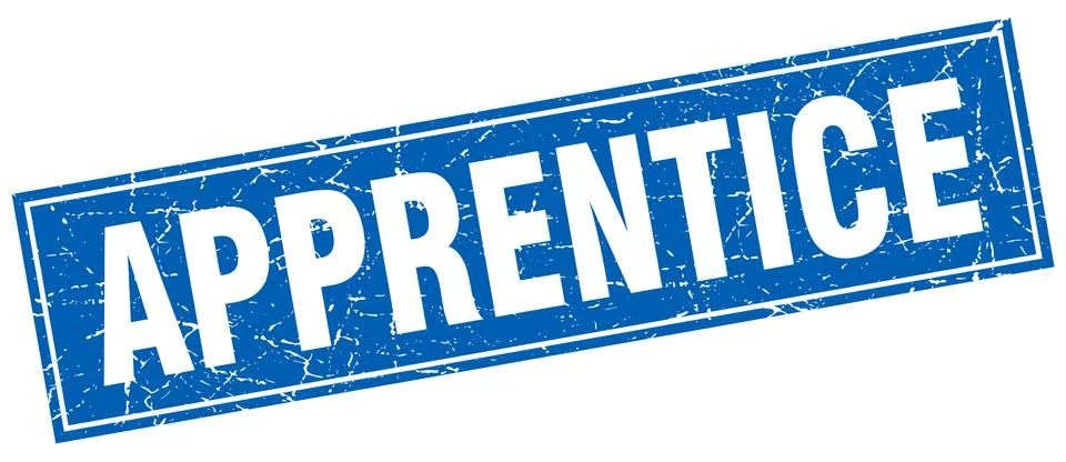 Apprentice square stamp イラスト素材