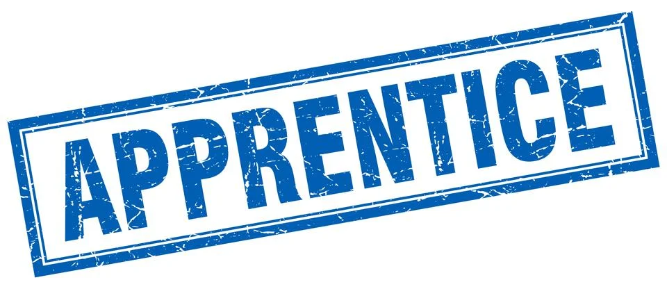 Apprentice square stamp イラスト素材