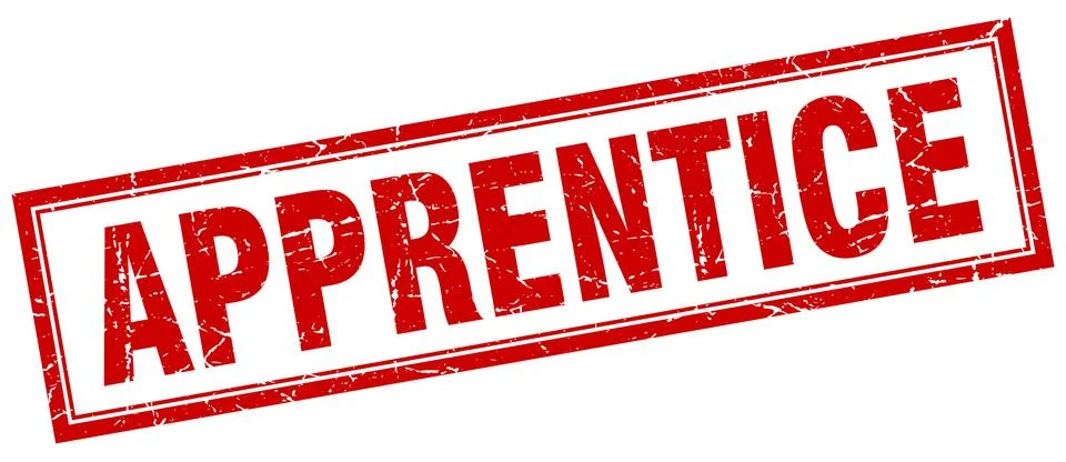 Apprentice square stamp イラスト素材