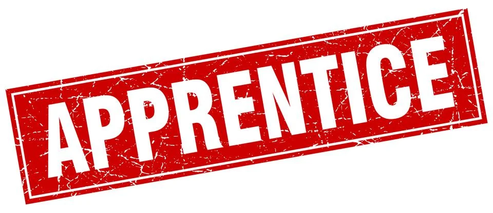 Apprentice square stamp イラスト素材