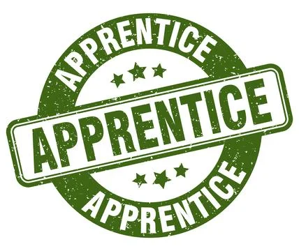 Apprentice stamp. apprentice label. round grunge sign Illustrazione stock