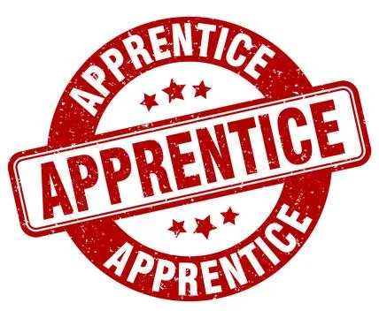 Apprentice stamp. apprentice label. round grunge sign イラスト素材