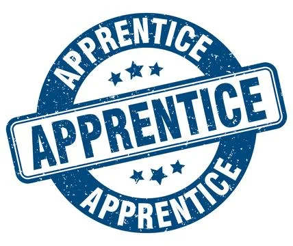 Apprentice stamp. apprentice label. round grunge sign イラスト素材