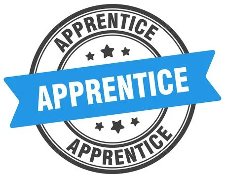 Apprentice stamp. apprentice label on transparent background. round sign Illustrazione stock