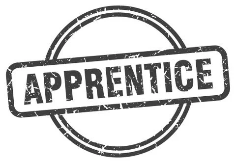 Apprentice stamp. apprentice round vintage grunge sign. apprentice Illustrazione stock