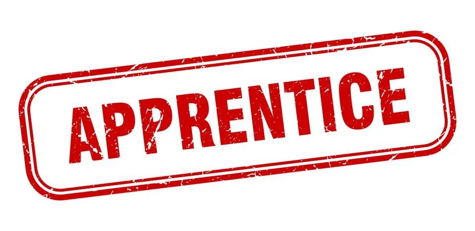 Apprentice stamp. apprentice square grunge red sign Illustrazione stock