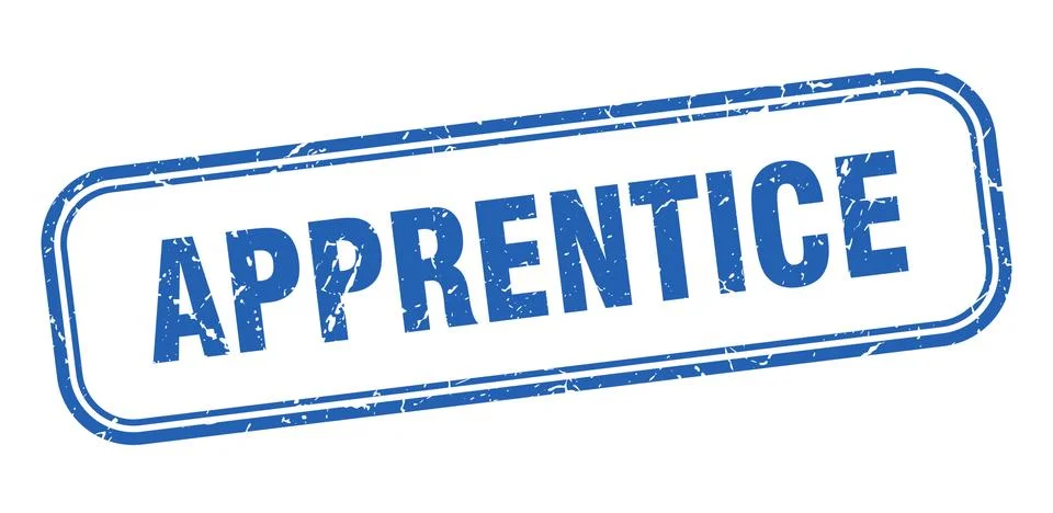 Apprentice stamp. apprentice square grunge blue sign 스톡 일러스트