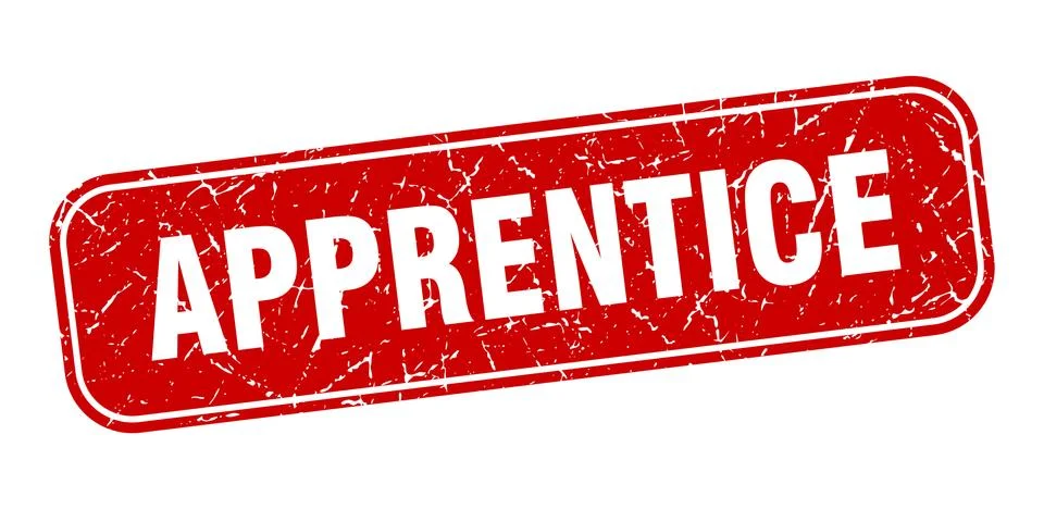 Apprentice stamp. apprentice square grungy red sign イラスト素材