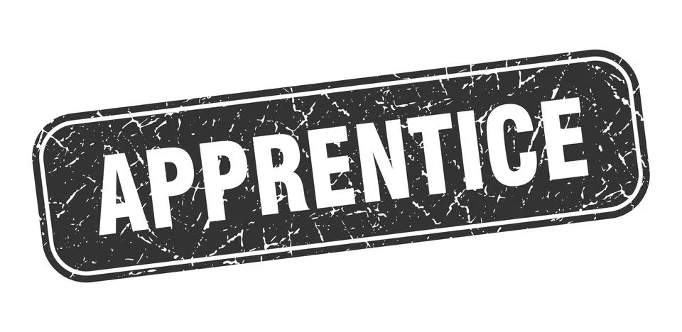 Apprentice stamp. apprentice square grungy black sign Illustrazione stock