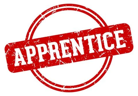 Apprentice stamp 스톡 일러스트