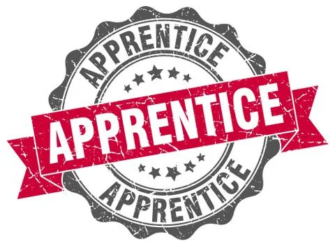 Apprentice stamp. sign. seal 库存插图