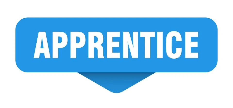 Apprentice sticker. apprentice sign on transparent background 库存插图