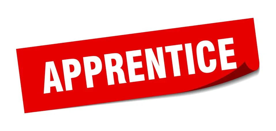 Apprentice sticker. apprentice square sign. apprentice. peeler イラスト素材