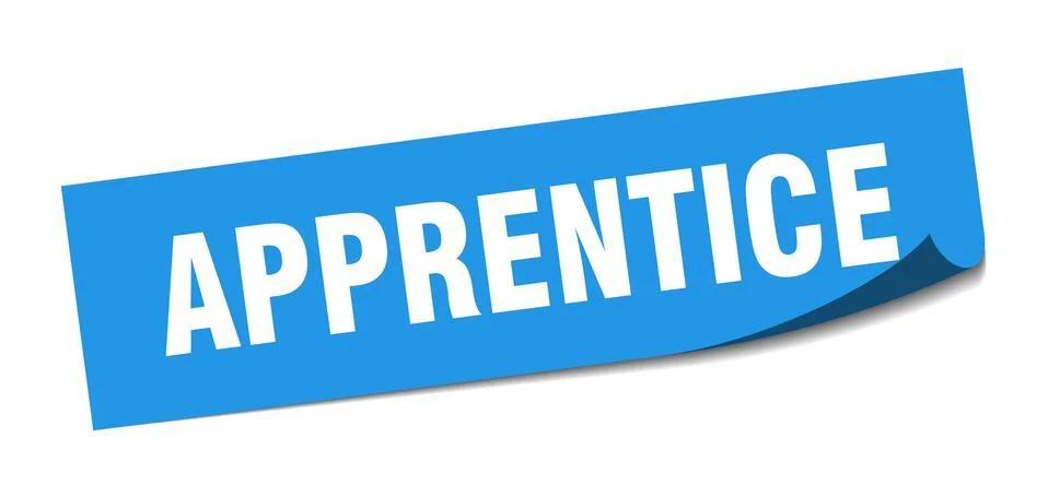 Apprentice sticker. apprentice square sign. apprentice. peeler イラスト素材