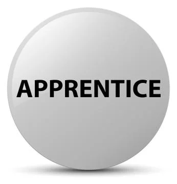 Apprentice white round button イラスト素材