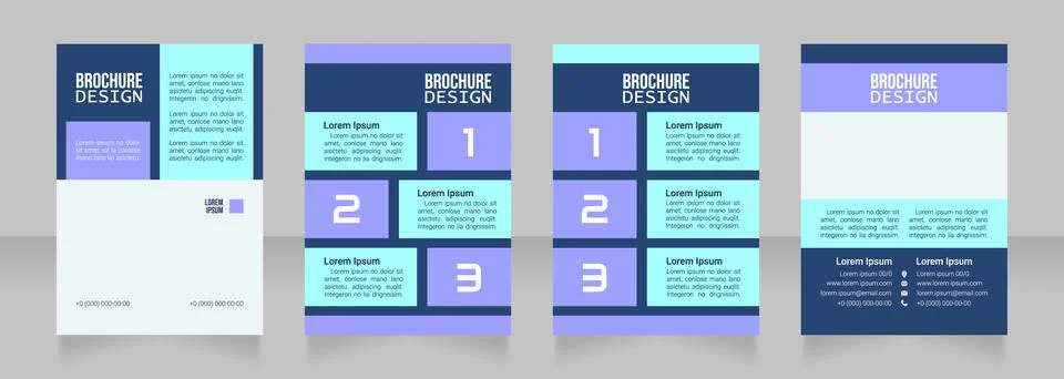 Apprenticeship program blank brochure design Stock-Illustration