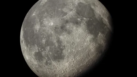 Approach and flight around the Moon Stock Footage 270510222
