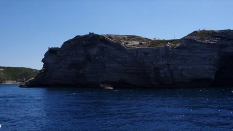 Approach to Bonifacio Stock Footage 77976336