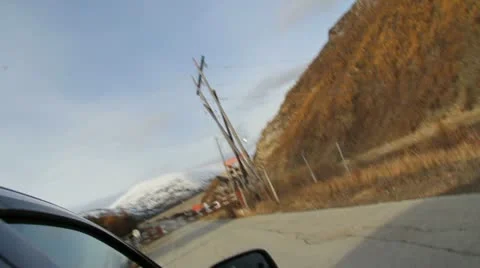 Approach the car to a protected area Stock Footage 12384642