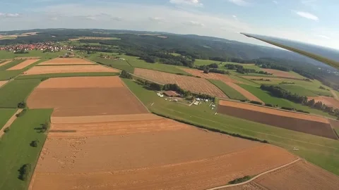 Approach For A Landing With A Glider Vídeos de archivo 222387989