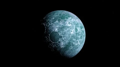 The Approach of the Moon 4K Stock Footage 148047841