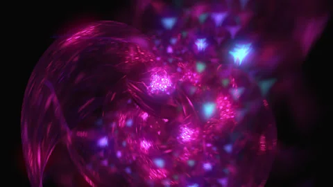 Approach to multidimensional fractal form. Stock Footage 163443385