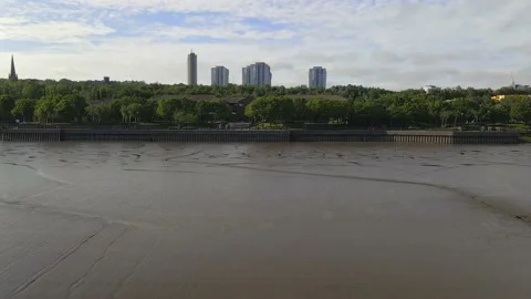 Approach from the River Tyne to Newcastle Video stock 132908070