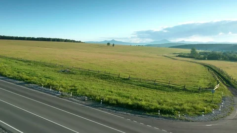 The approach shot the meadow. 스톡 동영상 112095820