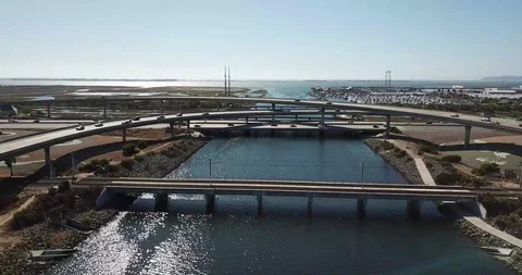 Approaches Intersecting Highways Stock Footage 123451244