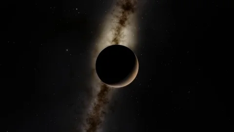 Approaching alien planet in deep space Stock Footage 122902330