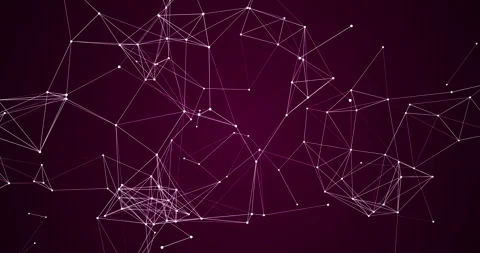 Approaching and moving away from the interweaving of dots and lines on a mag Stock Footage 304823337