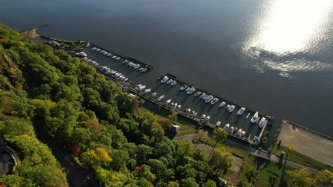 Approaching Boats at the Dock 4K Stock Footage 218179209