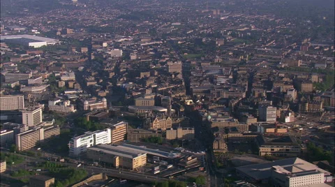 Approaching Bradford At Dawn Stock Footage 65386417