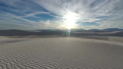 Approaching clouds in White Sands National Park Time-Lapse Stock Footage 147959534