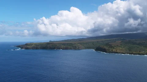 Approaching the coastline of Maui. Shot in 2010. Stock Footage 59368570