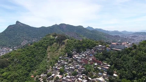 Approaching a Favela Stock Footage 81134293