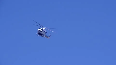 Approaching Firehawk Fire Fighting Helicopter Slow Motion 240fps Stock Footage 68833306