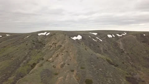 Approaching flat lands Stock Footage 166425168