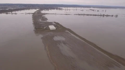Approaching Floodwaters Stock Footage 105423893