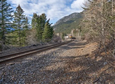 Approaching Freight Train Stock Photos