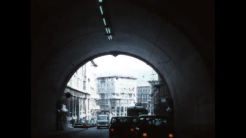 Approaching Goldini Square 1972 Stockbeeldmateriaal 270982768