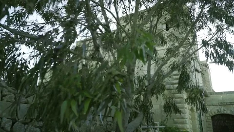 Approaching a Haunted House Stock Footage 73716776